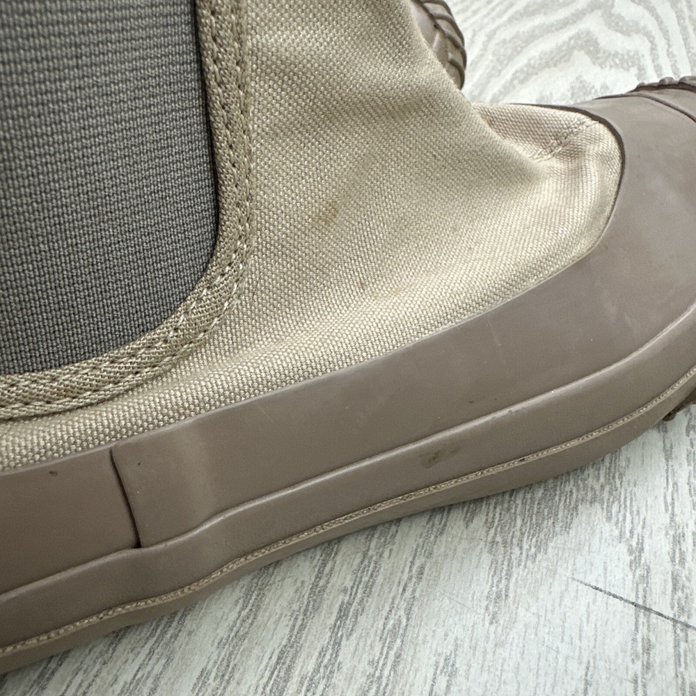 Converse 6.5 US Converse Big C Sidegore Rubber Hi High Cut Sneakers Khaki 1SC667 - Picture 9 of 12